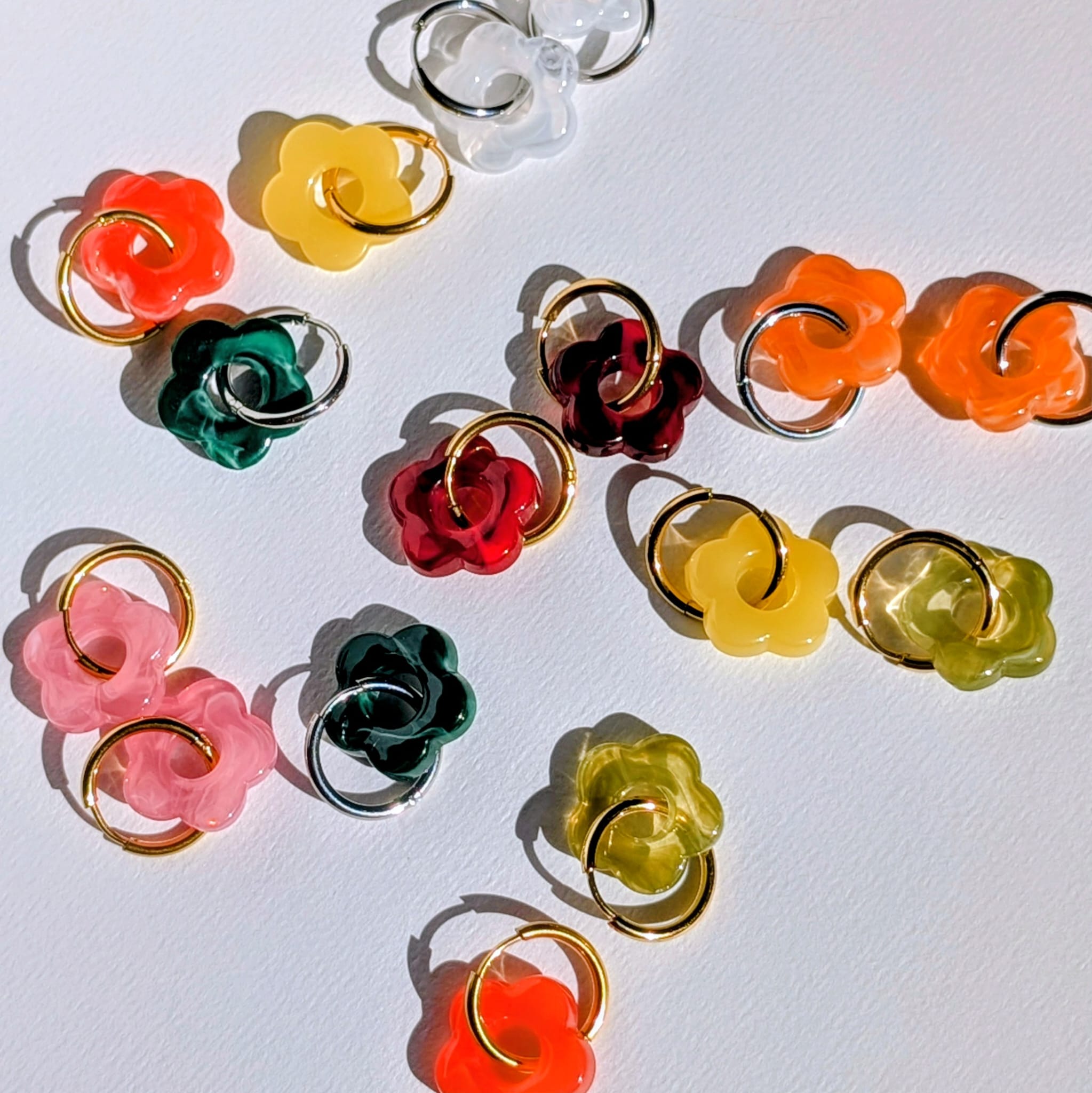Resin flower charm