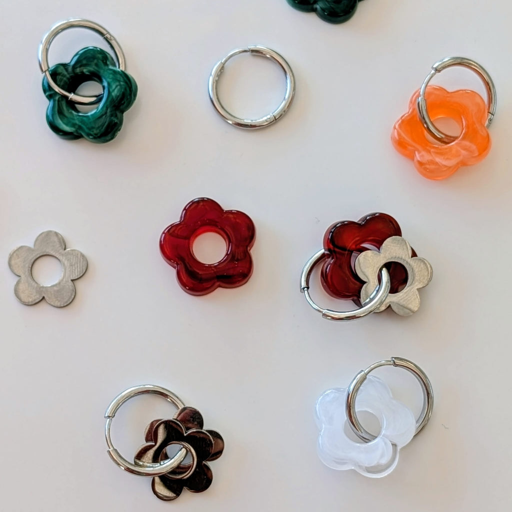 Resin flower charm