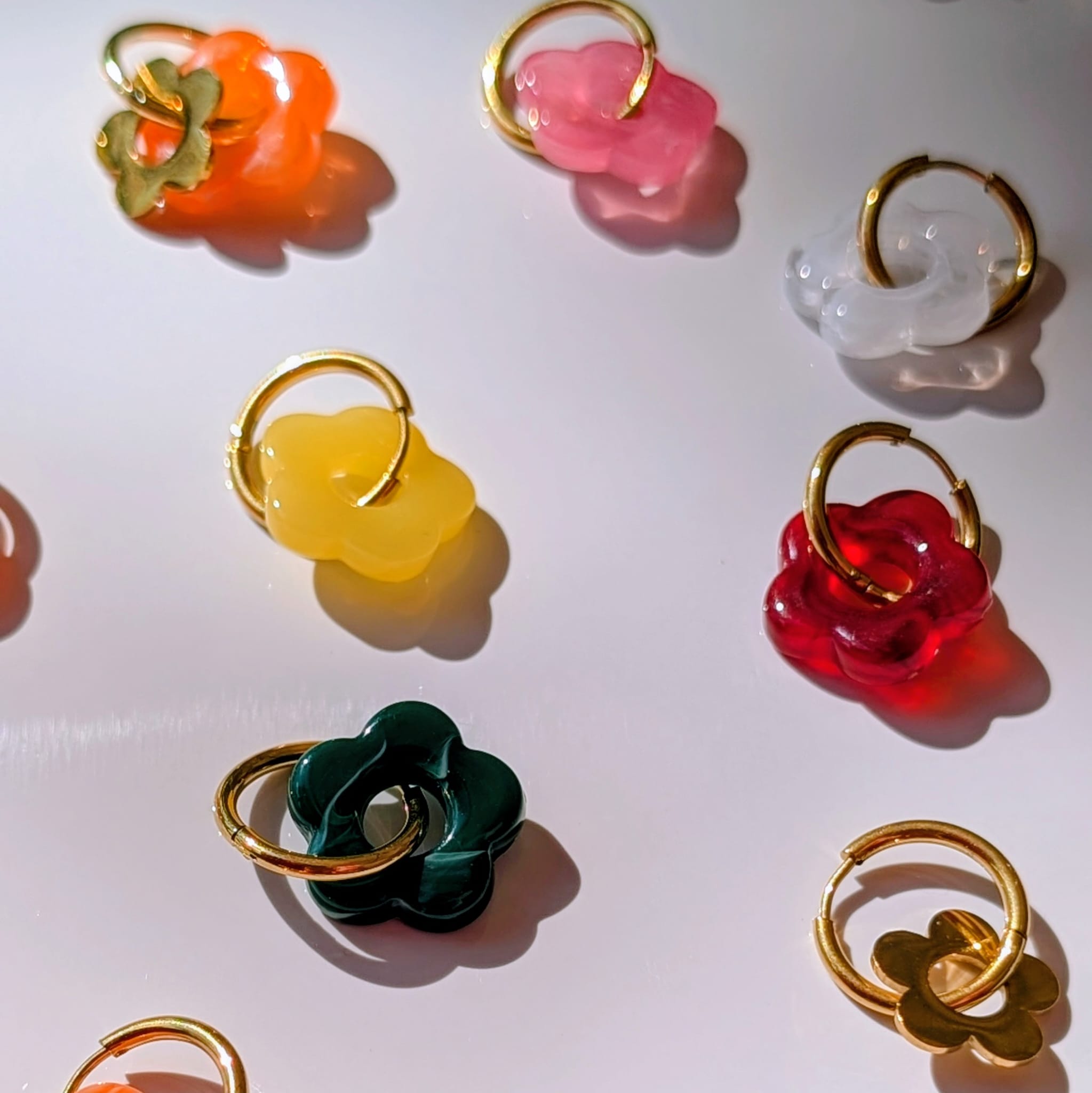 Resin flower charm
